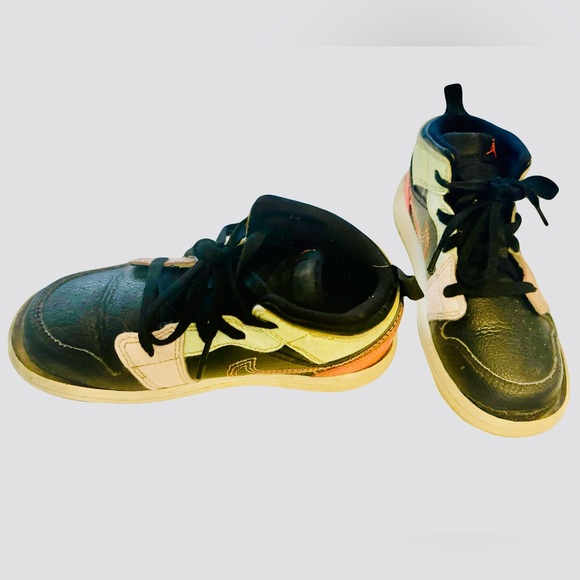 Nike Air Jordan 1 Mid SE PS Glow in the Dark AV5173-076 Toddler Size US 10 C - Picture 8 of 9